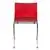 LeisureMod Lima Modern Acrylic Chair, Set of 2 - Transparent Red