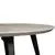 LeisureMod Ravenna Round Wood 47'' Table With Metal - Sunbleached Grey