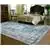 Mighty Curae Anti Slip Green Patterned 8 ft x 10 ft Polyester Area Rug