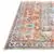 Mighty Curae Antislip Orange Patterned 9 ft x 12 ft Polyester Area Rug