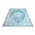 Mighty Curae Anti Slip Blue 9 ft. x 12 ft. Bohemian Polyester Area Rug