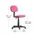 Flash Furniture Low Back Dark Pink Adjustable Chair with Padded Seat