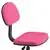 Flash Furniture Low Back Dark Pink Adjustable Chair with Padded Seat