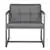 Studio Designs Camber Chair Blended Leather - Pewter Grey Metal Frame