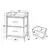 Monster Living Querencia Gray Finish 2-Drawer Chest of Drawers