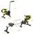 Nifit Magnetic Rowing Machine with LCD Monitor, 46' Slide Rail
