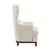 Lazzara Home Davi Beige Textured Upholstery Tufted Back Wingback Chair