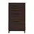 Passion Furniture Magnolia Brown 5 Drawer Chest of Drawers