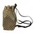 Gucci Brown/Beige GG Guccissima Drawstring Backpack Rucksack Bag