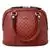 Gucci Red Mini Micro GG Guccissima Dome Satchel Shoulder Bag
