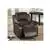 Nola 3-Piece Sofa Set in Two Tone Chocolate Padded Suede with PU