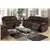 Toledo 2-Piece Modern Motion Sofa Set in Chocolate Padded Suede
