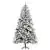 9 Foot Pencil Snow Flocked Artificial Christmas Tree with 1350 Pine Re