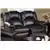 Delnice Black 2-Piece Motion Sofa Set in Bonded Leather