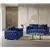 Arpino 2-Piece Sofa Set Covers in Blue Velvet Fabric