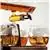 GSantos Wine Ship Decor with Set of 4 Glasses and Drink Dispenser