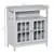 Kitchen Buffet Server Cupboard wt Framed Glass Door Adjustable Cabinet