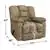 Lazzara Home Geo Brown Chenille Upholstered Manual Reclining Chair