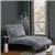 Lazzara Home Desboro Tufted Dark Gray Velvet Chaise with Nailhead