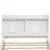 Dreamero TTwin Bed with Trundle,Bookcase,White