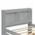 Dreamero Twin Bed with Trundle,Bookcase,Grey
