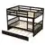 Dreamero Full Over Full Bunk Bed with Trundle,Espresso