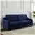 Lexicon Metteo 71.5 Navy Velvet 2-Seater Studio Sofa with Pull-out Bed
