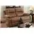 Lipetsk 2-Piece Motion Sofa Set in Dark Brown Breathable Leathrette