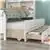 Dreamero Twin Bed with Bookcase,Twin Trundle,Drawers,White