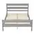 Dreamero Full Bed with Headboard and Footboard,Grey