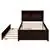 Dreamero Twin Bed with Trundle,Bookcase,Espresso