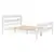 Dreamero Full Bed with Headboard and Footboard,White
