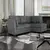 Lazzara Home Ulrich 104.5 W 2-Piece Sofa with Right Chaise - Dark Gray