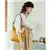 Gsantos LIT662 High Quality Vegan Leather Yellow Handbag for Women