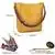 Gsantos LIT662 High Quality Vegan Leather Yellow Handbag for Women