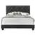 Passion Furniture Suffolk Black Full Panel Bed