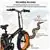 20' Folding Electric Bike with 500w Motor, 36V/13Ah Battery, Orange