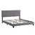 Dreamero King Size Upholstered Platform Bed Frame Gray