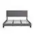 Dreamero King Size Upholstered Platform Bed Frame Gray