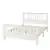 Dreamero Wood Platform Bed with Headboard and Footboard, Full (White)