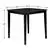 Lazzara Home Nisky 5-Piece Square Black Wood Top Height Dining Set