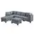 Apollonia  Grey Linen-Like 7-piece Modular Sectional with Chaise