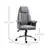 Executive Chair Office High Back Padded Swivel Computer Seat Grey