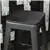 Flash Furniture Perry Poly Resin Wood Seat Metal Chair Black, Set of 4