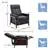 Diniro Wood-Framed  Recliner Chair Adjustable Home Theater Seating