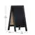 Flash Furniture 40'' x 20'' Black Wooden Magnetic Chalkboard Set with