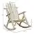 Outdoor Rustic Single Rocking Chair Patio, Garden Chair, Burlywood