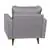 Flash Furniture Hudson Armchair with Tufted Faux Linen in Slate Gray