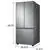 Samsung 30 Inch Smart Freestanding French Door Refrigerator