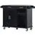 Luzmo  Kitchen Cart with Stainless Steel Top and Storage Cabinet,